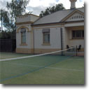 Tennis Net in Garden